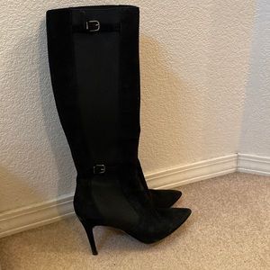 Tall Black heeled boots